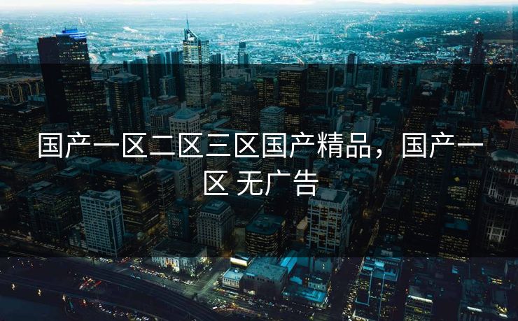 国产一区二区三区国产精品，国产一区 无广告